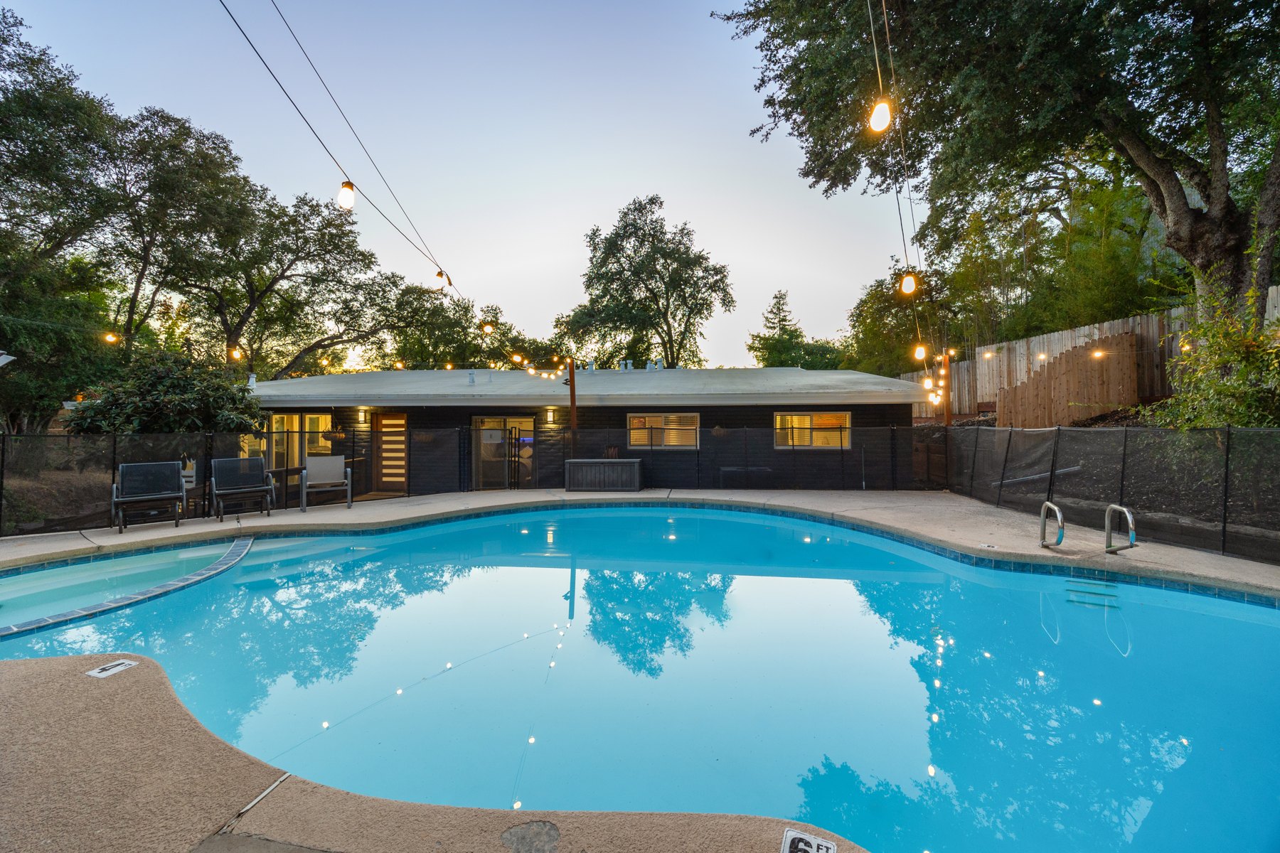 Pool at twilight
